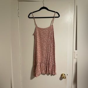 Pink floral Cotton On dress. Size M